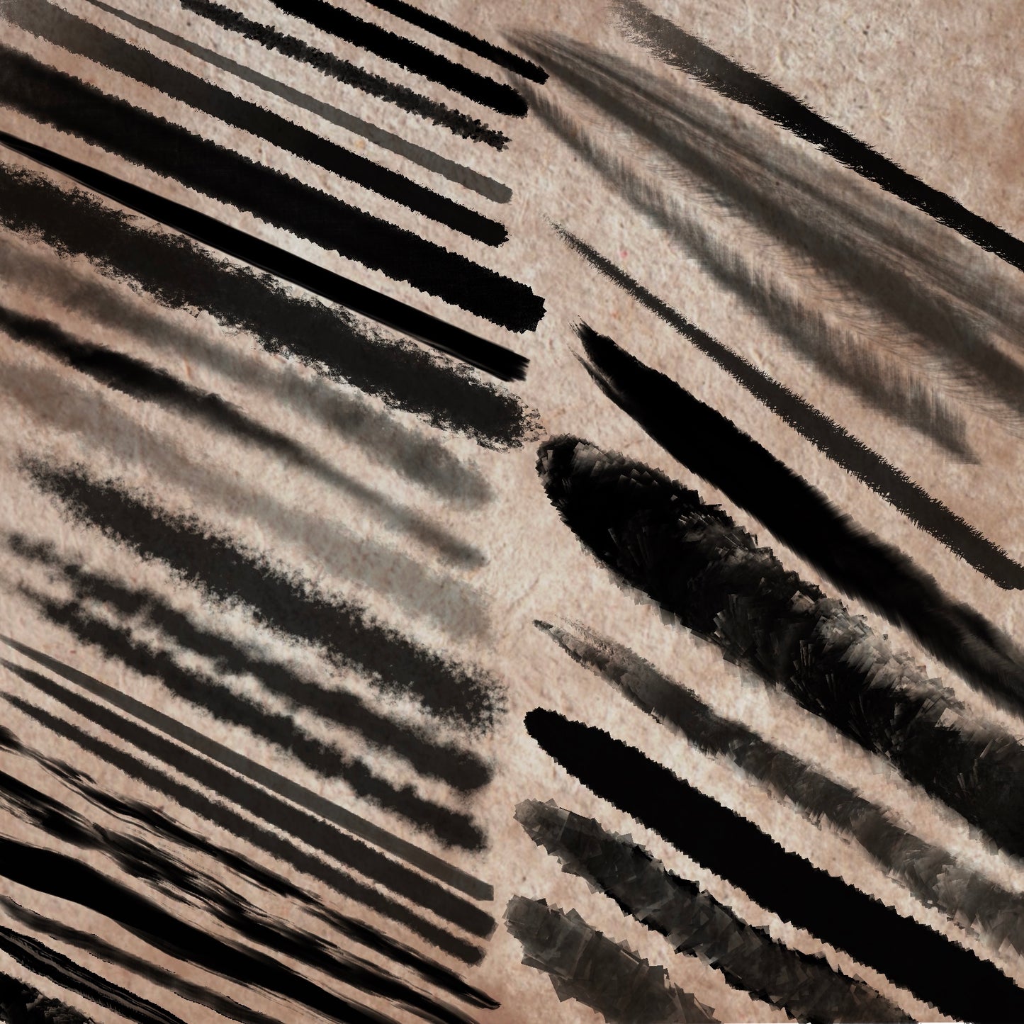 32 Procreate ink brushes for tattoo-style line art