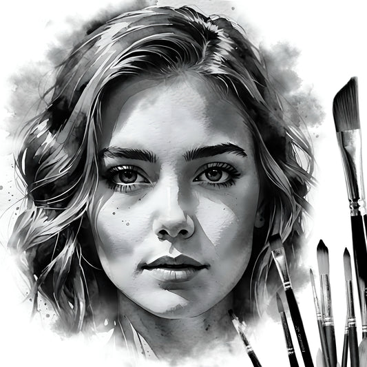 32 Procreate ink brushes for tattoo-style line art