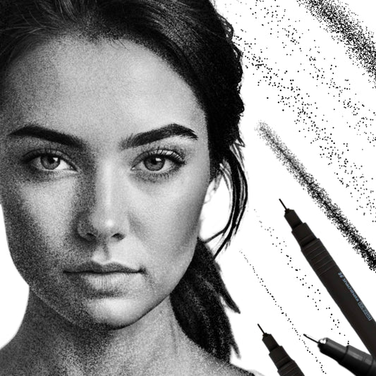 Procreate stippling brushes for tattoo shading, dot work, and texture builds