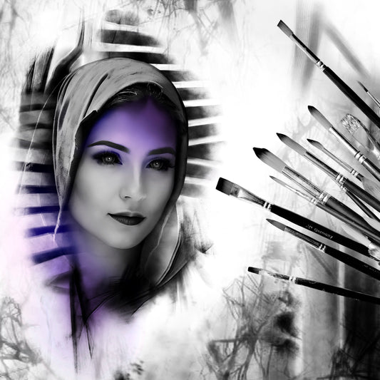 Procreate brush set of 50 decorative backgrounds and overlays for tattoo designs