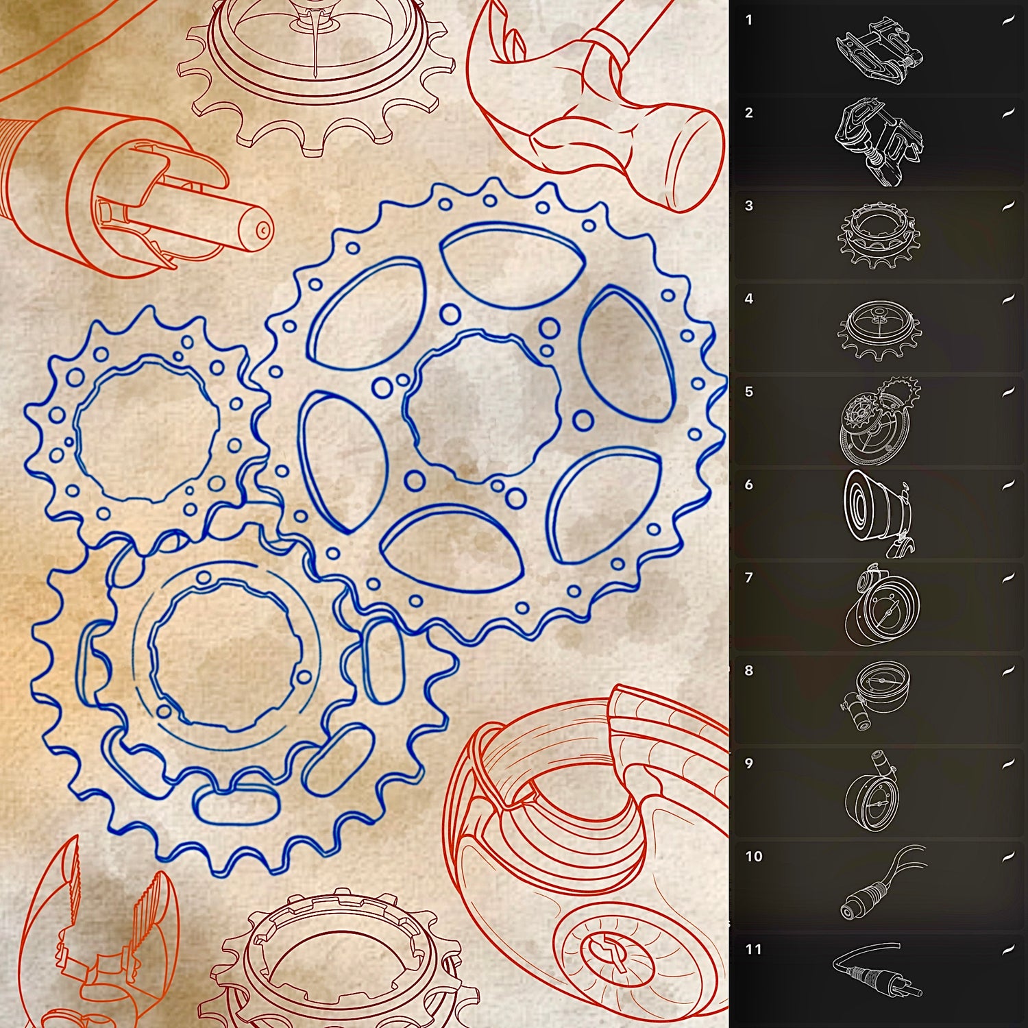 gear 2 tattoo 50 Tech Mech Tattoo Designs